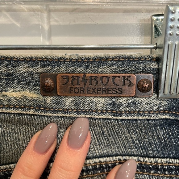 Rerock for Express size 2 shortened inseam 27 light wash boot leg - Picture 4 of 10